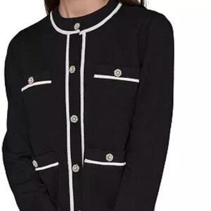 KARL LAGERFELD PARIS
Women's Four-Pocket Crewneck Cardigan